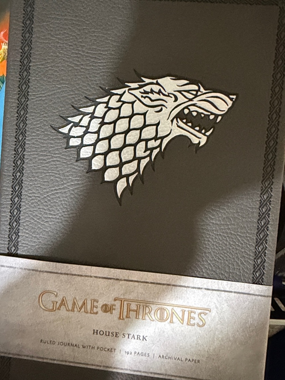 Game of Thrones House Stark Black Ruled Journal